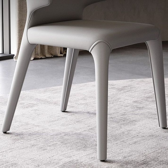 Wingback Dining Room Side Chair Upholstered Armless Dining Chair