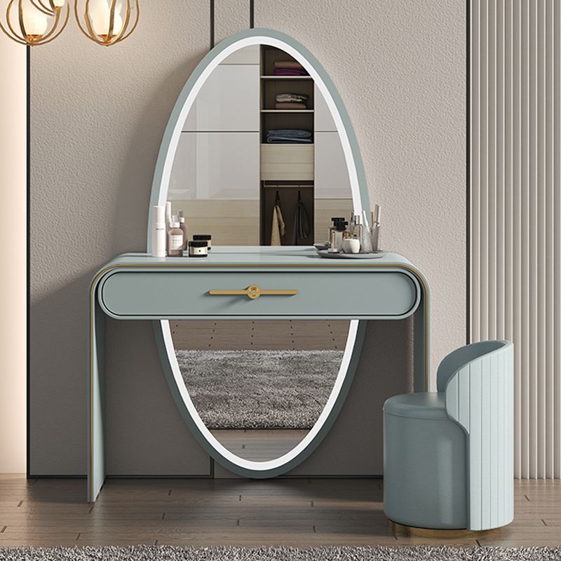 Magno de tocador de madera Juego de taburetes de tocador 1 cajón