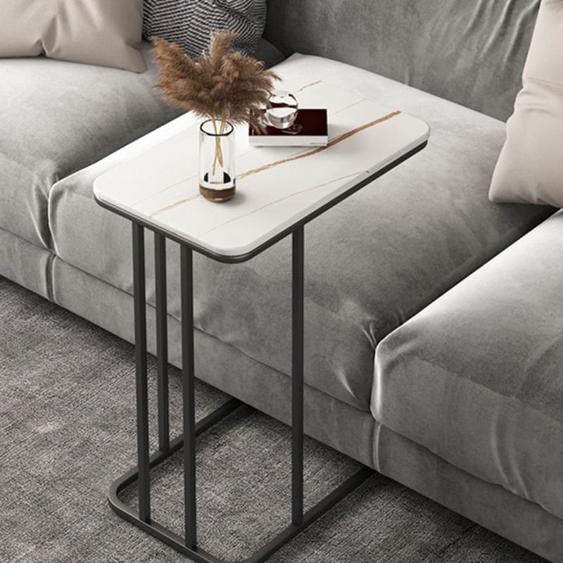 Slate Rectangular Side Table Modern Minimalist Sofa Corner Table