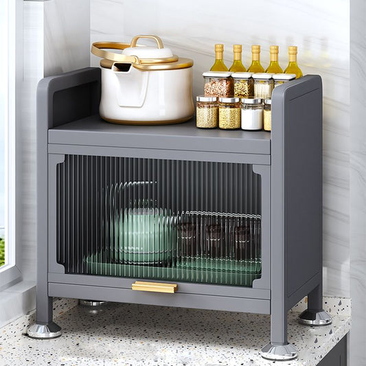 Sideboard glam sideboard da pranzo in legno grigio con porte per soggiorno