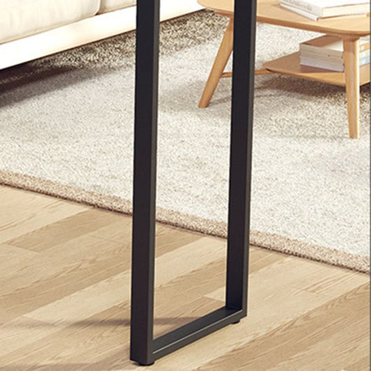 Tavolo da barra in legno di pino rettangolare tavolo da barra industriale con doppio piedistallo