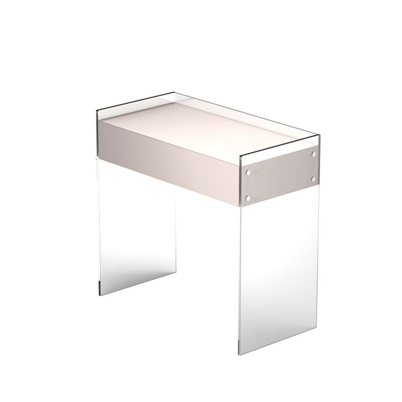 Rechte voeten make -upkruidtafel vervaardigd houten top witte acryl make -uptafel