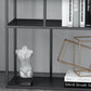 Glam Open Back Standard Bookshelf Metal Shelves Included Bookcase