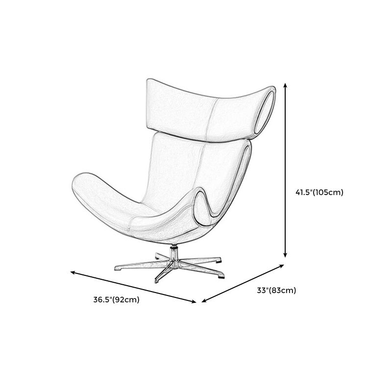 Silla de silla de cuero de color sólido para el dormitorio/sala de estar