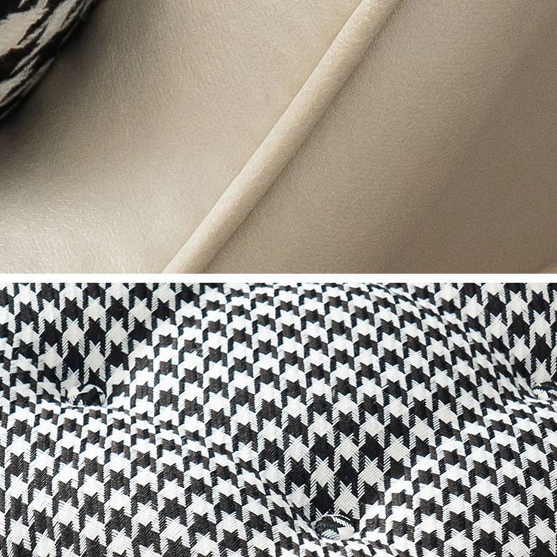 Magnifique chaise de planeur Faux Cuir Pillow Rocker Rocker avec ottoman