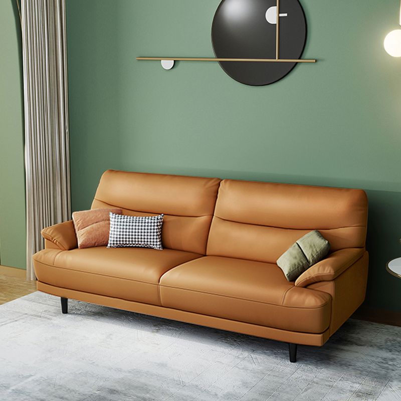 Vlekbestendig lederen kussen bovenste arm koekje back settee bank