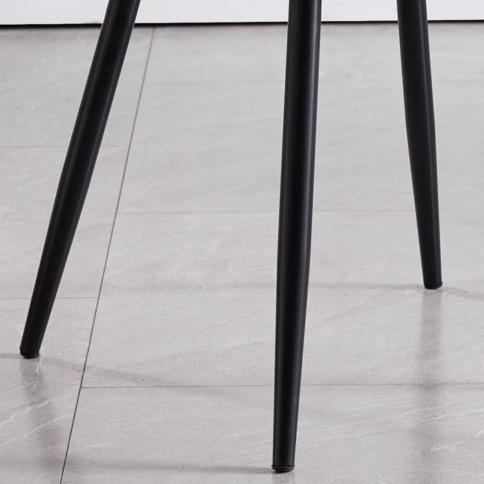 Leather Contemporary Restaurant Side Chair Solid Back Matte Finish Dining Chair Clearhalo ' kitchen&dining_furn' 'Dining Chairs' 'Dining Tables & Seating' 'dining_chair' 'furn' 'furn_dining_chair' 'Furniture' 'furniture_dining_chair' 'Kitchen & Dining Furniture' 'kitchen' 1200x1200_789acff0-52a8-4bdf-99a3-5501b2c51967