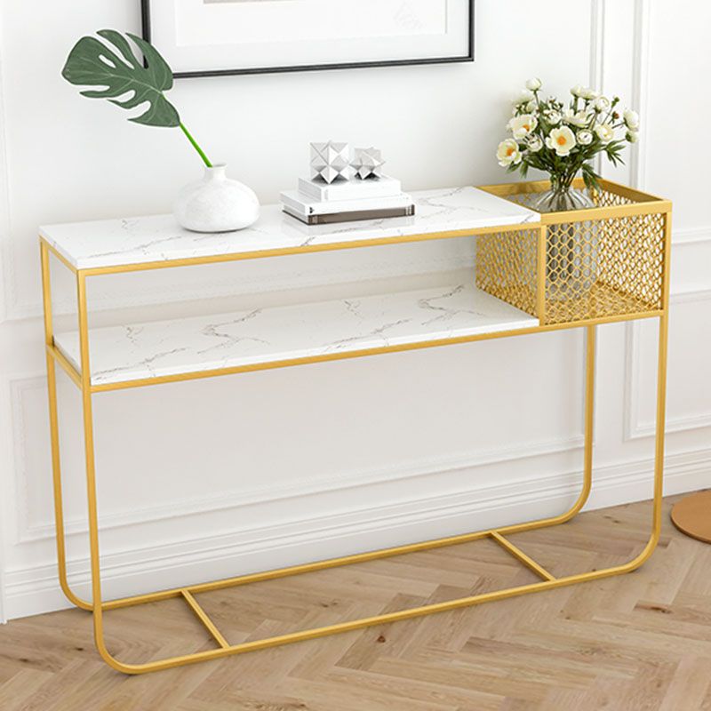 Tavolo di accento della console contemporanea tavolo da divano di divani per finitura antica in marmo