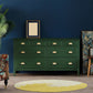 Contemporary Accent Chest with Drawers and Straight Legs in Oak