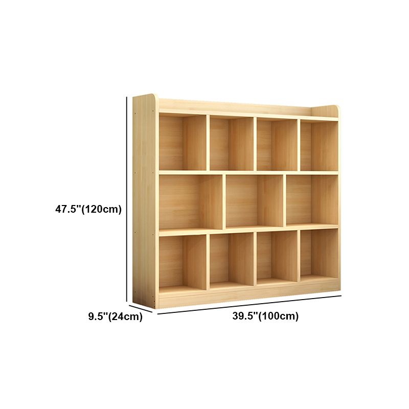 Closed Back Bookshelf Solid Wood Contemporary Style Natural Bookcase for Office Clearhalo 'Bookcases' 'Furniture' 'furniture_bookcases' 'kitchen' 'kitchen_bookcases' 'Living Room Furniture' 'Office Furniture' 1200x1200_789d6496-be58-443f-8426-066a6ca4f55b