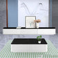 Mobile TV scandinavo antigraffio, console TV bianca/nera con 3 cassetti