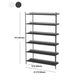 Etagere Shelf Bookcase Contemporary Metal Book Shelf for Study Room