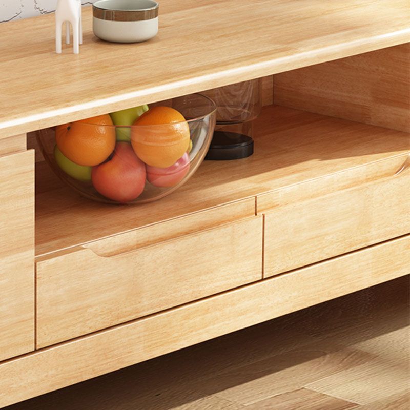 Consola de TV de estante abierta escandinava de TV 2-Cabinet Stand with Soft Close Crawers