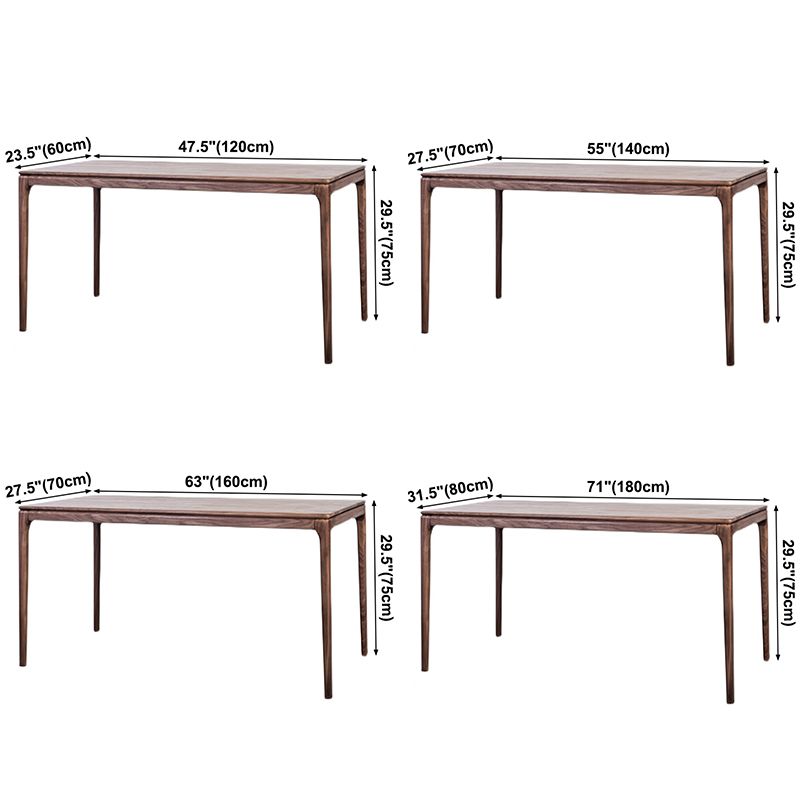 Rectangle Pine Solid Wood Table in Brown Dining Table with Wooden 4 Legs Clearhalo ' dining_table' 'Dining Tables & Seating' 'Dining Tables' 'furn' 'furn_dining_table' 'Furniture' 'furniture_dining_table' 'Kitchen & Dining Furniture' 'kitchen&dining_furn' 'kitchen' 'kitchen_dining_table' 1200x1200_78a15bb0-c60e-41d0-ba7a-d31ddd1cd6ef