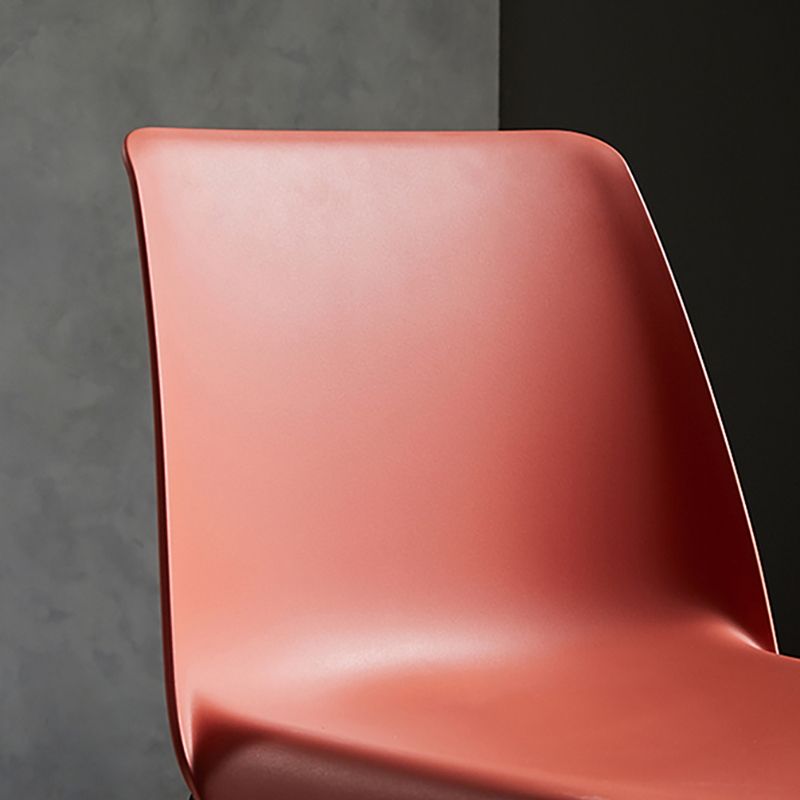 Industrial Style Plastic Dining Armless Chairs Solid Back Armless Dining Chair Clearhalo ' kitchen&dining_furn' 'Dining Chairs' 'Dining Tables & Seating' 'dining_chair' 'Furniture' 'furniture_dining_chair' 'Kitchen & Dining Furniture' 'kitchen' 1200x1200_78a295b8-57d0-440f-bd03-e3ac966fa76a