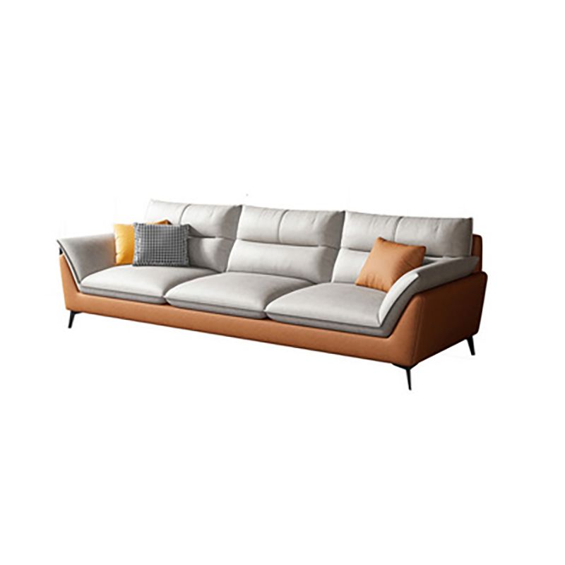 34.65" H Scandinavian Standard Pillow Top Arm Sofa With Biscuit Back Clearhalo 'furn' 'furn_sofas' 'Furniture' 'furniture_sofas' 'kitchen' 'kitchen_sofas' 'Living Room Furniture' 'Sofa' 'sofas' 1200x1200_78a35a4f-faae-4ba5-99bf-390730ed1b3e