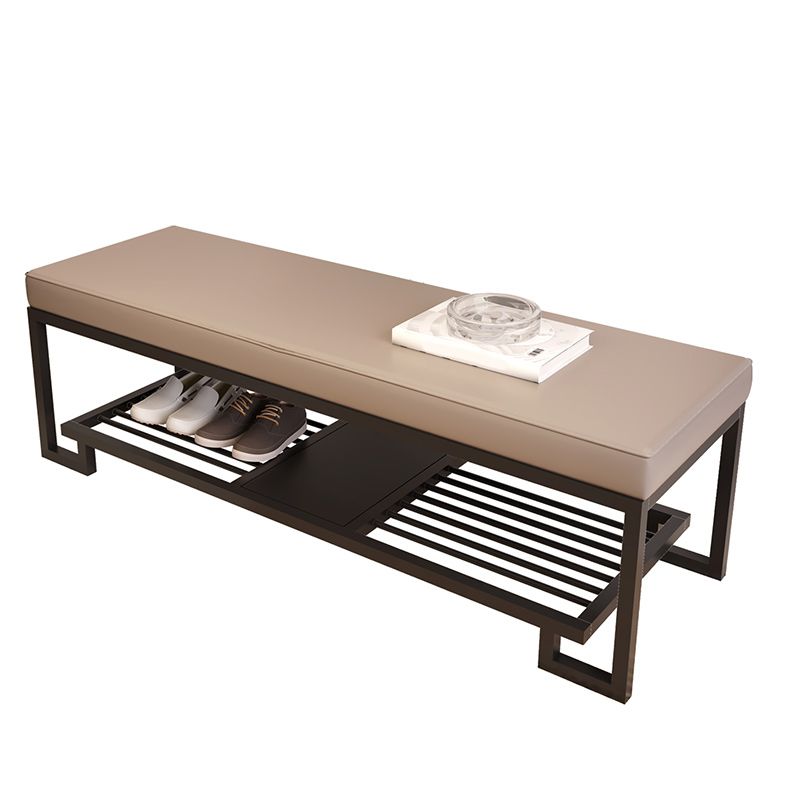 Modern Solid Color Bench Upholstered Entryway Bench with Storage Clearhalo 'Benches' 'Chairs & Seating' 'furn' 'furn_benches' 'Furniture' 'Living Room Furniture' 1200x1200_78a4dda9-8a21-470a-a56d-710019ff86ab
