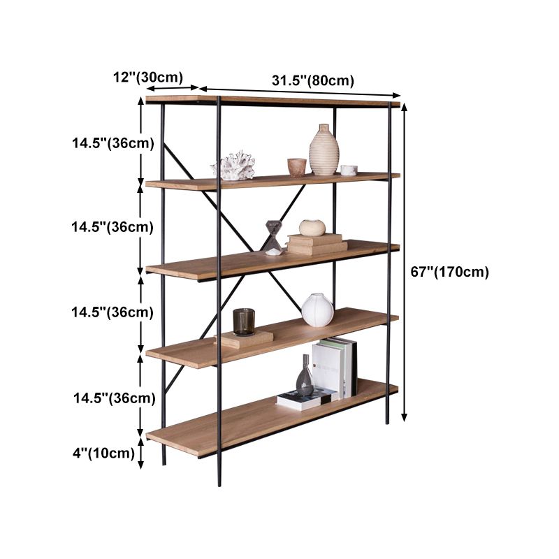 Modern Bookshelf Solid Wood Bookcase With Rectangular Shelves Clearhalo 'Bookcases' 'furn' 'furn_bookcases' 'Furniture' 'furniture_bookcases' 'Office Furniture' 1200x1200_78a73f19-8784-4a8d-8003-50e14ec7a4e1