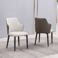 Faux Leather Dining Chairs Wingback Side Chair with Metal Legs Clearhalo 'Dining Chairs' 'Dining Tables & Seating' 'dining_chair' 'furn' 'furn_dining_chair' 'Furniture' 'Kitchen & Dining Furniture' 1200x1200_78a7ca0c-de1a-4c6a-a6fd-137eafea9a70