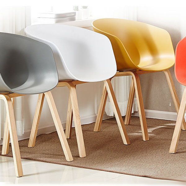 Contemporary Dining Chair Arm Chairs with Wooden Legs for Kitchen Clearhalo 'Dining Chairs' 'Dining Tables & Seating' 'dining_chair' 'Furniture' 'furniture_dining_chair' 'Kitchen & Dining Furniture' 1200x1200_78aab7b1-a5f8-4fa5-92d6-8dbc6e3fd71d