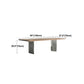 Industrial Solid Wood Table for Restaurant Rectangle Table with Double Pedestal Clearhalo 'Dining Tables & Seating' 'Dining Tables' 'dining_table' 'furn' 'furn_dining_table' 'Furniture' 'furniture_dining_table' 'Kitchen & Dining Furniture' 1200x1200_78ab9ff5-b96f-4c0c-b9ba-6b793437e51c
