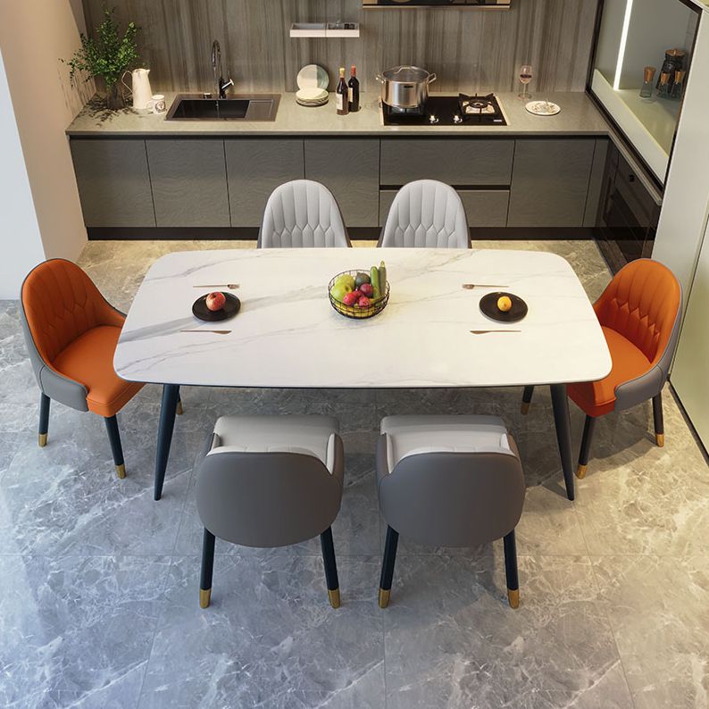 Sintered Stone Top Industrial Table for Restaurant Rectangle Dining Table with 4 Legs Clearhalo ' dining_table' 'Dining Tables & Seating' 'Dining Tables' 'furn' 'furn_dining_table' 'Furniture' 'furniture_dining_table' 'Kitchen & Dining Furniture' 'kitchen&dining_furn' 'kitchen' 'kitchen_dining_table' 1200x1200_78abb5c3-9dce-46ff-9f0f-89b33a5d0ba9