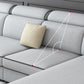 31.49" Tall Sectional Sofa Faux Leather/Linen Modular Sofa with Cushion Back Clearhalo 'furn' 'furn_sectionals' 'Furniture' 'Living Room Furniture' 'Sectionals' 1200x1200_78aca7d6-950d-45a4-9c96-8f96a7829247