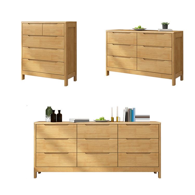 Ultra-Modern Rubberwood Double Dresser Horizontal Storage Chest Dresser for Bedroom Clearhalo 'Bedroom Furniture' 'Dressers & Chests' 'dressers_chests' 'furn' 'furn_dressers_chests' 'Furniture' 1200x1200_78b07466-821f-4b16-a93d-3d48ef199a5a