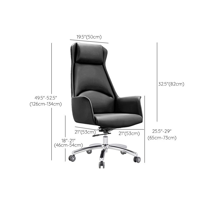 20 "larges managers modernes chaise en cuir haut dossier de direction arrière