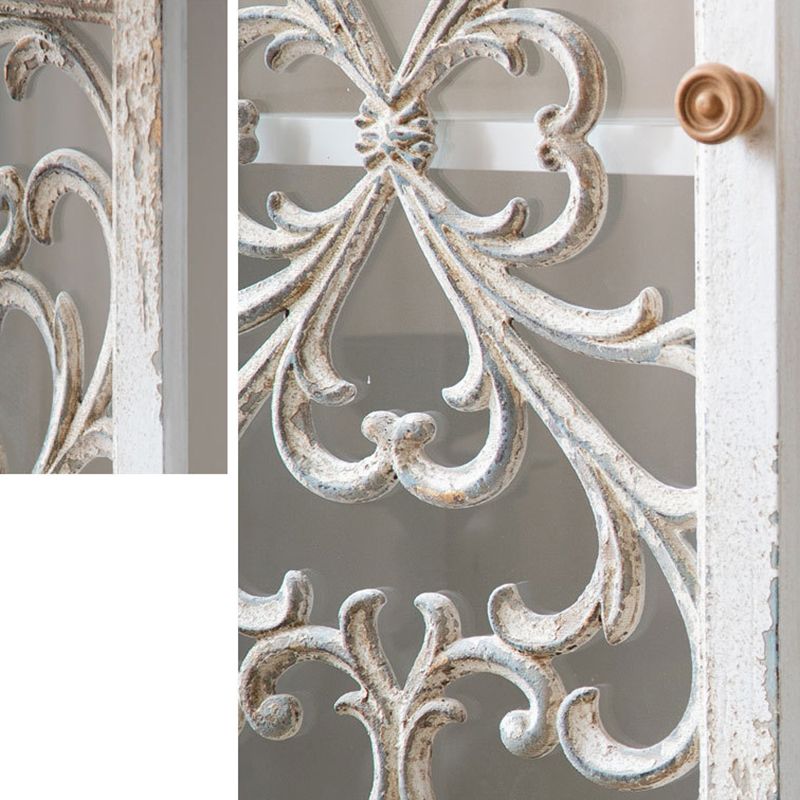 Tradizionale in legno in legno massiccio Porte in vetro armadio con le porte con porte