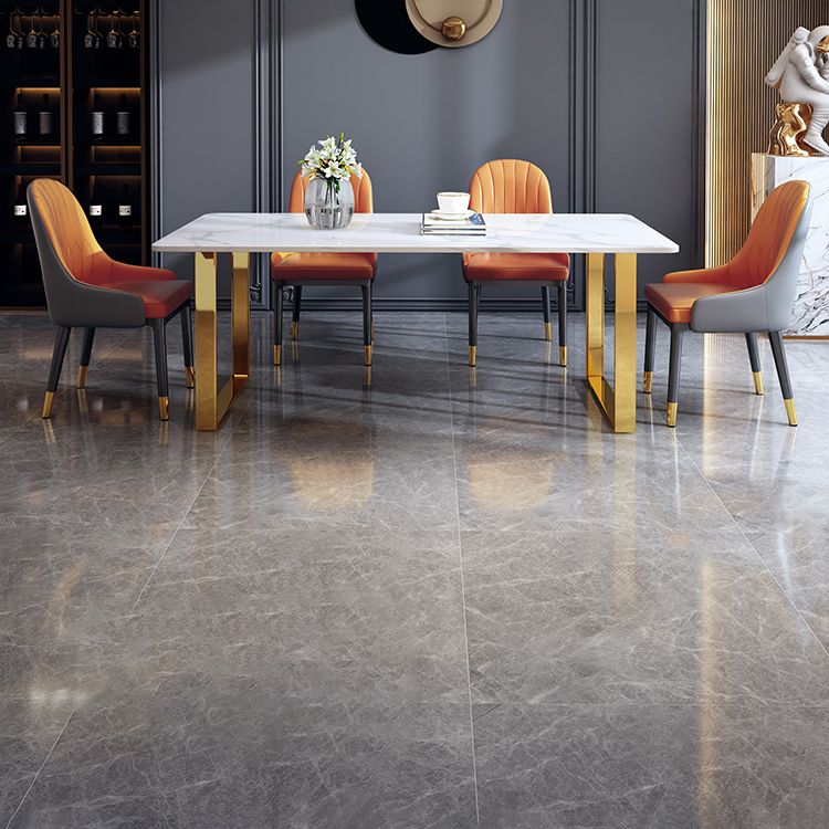 Modern Iron Dinette Set 1/2/5/7 Pieces White Rectangle Sintered Stone Top Dining Table Set Clearhalo 'Dining Room Sets' 'Dining Tables & Seating' 'dining_room_set' 'furn' 'furn_dining_room_set' 'Furniture' 'furniture_dining_room_set' 'Kitchen & Dining Furniture' 1200x1200_78b1e4fc-4878-4a3b-923b-80136ab3324a