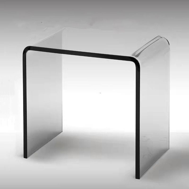 Acrylic Living Room Side Table Modern Rectangular Sled End Table Clearhalo 'Coffee & Accent Tables' 'End & Side Tables' 'end_side_table' 'end_side_tables' 'furn' 'furn_end_side_tables' 'Furniture' 'furniture_end_side_table' 'Living Room Furniture' 1200x1200_78b21fcd-0740-4d5b-aca9-4f4d34241b76