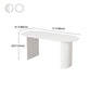 White Dining Table Modern Restaurant Furniture with Double Pedestal Base Clearhalo 'Dining Tables & Seating' 'Dining Tables' 'dining_table' 'furn' 'furn_dining_table' 'Furniture' 'furniture_dining_table' 'Kitchen & Dining Furniture' 'kitchen' 'kitchen_dining_table' 1200x1200_78b334ef-7ad4-4e07-8a76-4bab00957a7c