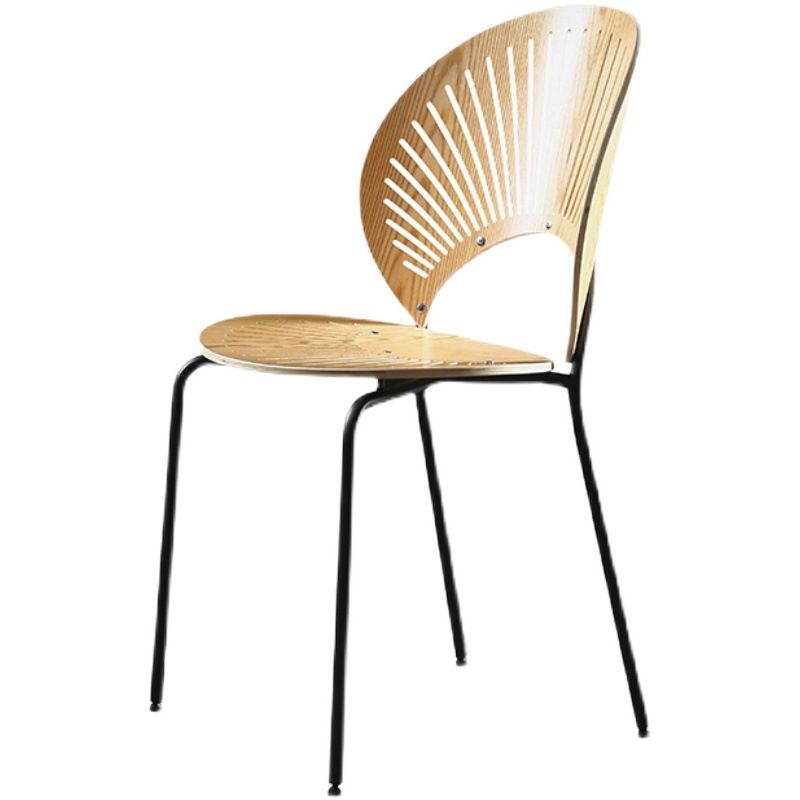 Metal Contemporary Kitchen Dining Side Chair Open Back Dining Chairs Clearhalo ' kitchen&dining_furn' 'Dining Chairs' 'Dining Tables & Seating' 'dining_chair' 'furn' 'furn_dining_chair' 'Furniture' 'furniture_dining_chair' 'Kitchen & Dining Furniture' 'kitchen' 1200x1200_78b46a45-cdde-4297-8e19-872700aeeeb5