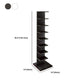 Contemporary Vertical Wooden Book Shelf Closed Back Home Shelf Bookcase