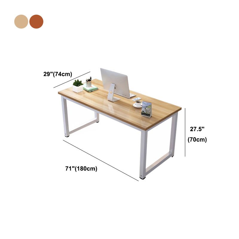Mission Style Home Bedroom Desk Rectangular Office Artificial Wood Writing Desk Clearhalo 'furn' 'furn_office_desk' 'Furniture' 'furniture_office_desk' 'Office Desks' 'Office Furniture' 'office_desk' 1200x1200_78b62f55-8b37-4b83-83da-df92946fceae