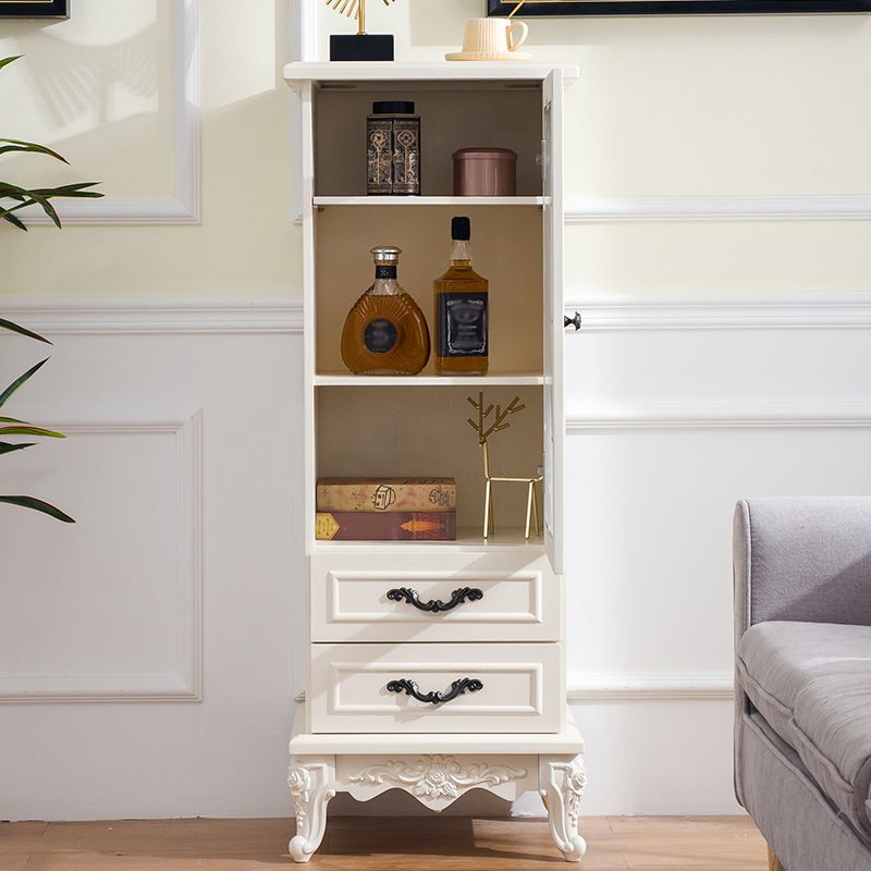 Tradizionale per il display di vetro per il display mobile in legno massiccio per sala da pranzo