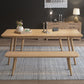 Modern Rectangle Pine Solid Wood Table 4 Legs Home Kitchen Dinner Furniture Clearhalo ' dining_table' 'Dining Tables & Seating' 'Dining Tables' 'Furniture' 'furniture_dining_table' 'Kitchen & Dining Furniture' 'kitchen&dining_furn' 'kitchen' 'kitchen_dining_table' 1200x1200_78b81fce-4e59-477d-a953-f3d479350db9