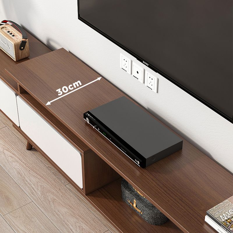 Engineered Wood TV Stand Console with Cabinet 2-Drawer TV Media Stand Clearhalo 'furn' 'furn_tv_stands_entertainment_centers' 'Furniture' 'Living Room Furniture' 'TV Stands & Entertainment Centers' 'TV Stands & Media Storage Furniture' 'tv_stands_entertainment_centers' 1200x1200_78b874f4-a7b9-41f3-9c08-34082d68133d