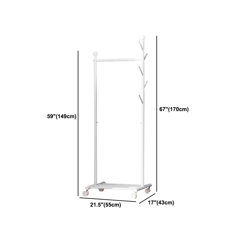 Contemporary Style Wardrobe 1-Teir Metal Wardrobe Closet for Bedroom
