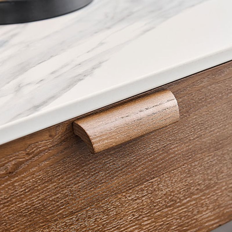 Square Solid Wood 4 Legs End Table Modern Brown/Black Side Table with Storage Clearhalo 'Coffee & Accent Tables' 'End & Side Tables' 'end_side_table' 'end_side_tables' 'furn' 'furn_end_side_tables' 'Furniture' 'furniture_end_side_table' 'Living Room Furniture' 1200x1200_78bbdb6d-6a18-4091-81f3-81f238e0c861