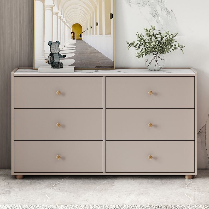 Armoire d'armoire à accent en bois moderne avec tiroir