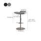 Adjustable Armless Swivel Barstools Saddle Seat Bar Stool with Chrome Base