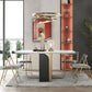 Modern Style Rectangle Dining Table Drop-Leaf 62" Table with Metal Base for Home Use Clearhalo ' dining_table' 'Dining Tables & Seating' 'Dining Tables' 'furn' 'furn_dining_table' 'Furniture' 'furniture_dining_table' 'Kitchen & Dining Furniture' 'kitchen&dining_furn' 'kitchen' 'kitchen_dining_table' 1200x1200_78bea578-e4e2-4de1-a6e8-9e3d105d3aa5
