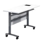Bureau d'écriture rectangulaire pliant Modern Manufactured Wood Top Bureau avec roues lance-roues