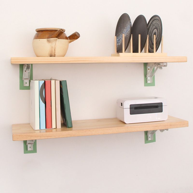 Natural Contemporary Floating Bookshelf Wall Mounted Wooden Shelf Clearhalo 'Bookcases' 'furn' 'furn_bookcases' 'Furniture' 'Office Furniture' 1200x1200_78c3ba0d-c25b-4404-9fd0-5b0b8f0d1c20
