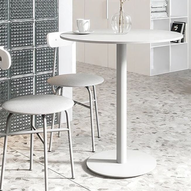 Round Pedestal Dinette Table Simplicity Style Dining Site Table for Home Use Clearhalo ' dining_table' 'Dining Tables & Seating' 'Dining Tables' 'furn' 'furn_dining_table' 'Furniture' 'furniture_dining_table' 'Kitchen & Dining Furniture' 'kitchen&dining_furn' 'kitchen' 'kitchen_dining_table' 1200x1200_78c71abf-4037-4e26-8b52-5dfcd3345e40