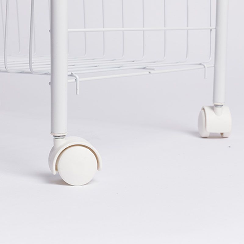 Contemporary Bookshelf Open Back Bookcase for Office with Caster Wheels