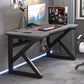 Industrial 23.62" Wide Office Desk Stone Rectangular Gaming Desk