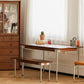 Minimalist Kitchen Brown Dining Table Rectangle Shape Solid Wood Dining Table with 4 Legs Base Clearhalo ' dining_table' 'Dining Tables & Seating' 'Dining Tables' 'furn' 'furn_dining_table' 'Furniture' 'furniture_dining_table' 'Kitchen & Dining Furniture' 'kitchen&dining_furn' 'kitchen' 'kitchen_dining_table' 1200x1200_78c76700-c47c-4202-8f15-432079376df8